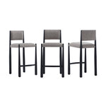 Lennor Boucle Metal Counter Stool in Mushroom