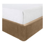 Kendall Velvet Upholstered King Bed in Beige