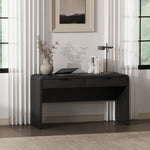 Grace 54" Office Desk (2-Drawer) in Black