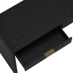 Grace 54" Office Desk (2-Drawer) in Black and Gold