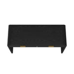 Grace 54" Office Desk (2-Drawer) in Black and Gold