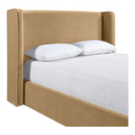Kendall Velvet Upholstered King Bed in Camel