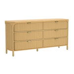 Park 68" Solid Wood Dresser (6-Drawer) in Natural