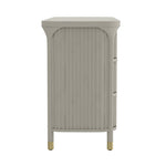 Park 68" Solid Wood Dresser (6-Drawer) in Gray