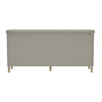 Park 68" Solid Wood Dresser (6-Drawer) in Gray