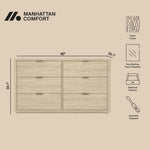 Evelyn 60" Dresser (6-Drawer) in Natural