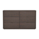 Evelyn 60" Dresser (6-Drawer) in Brown