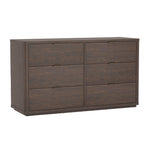 Evelyn 60" Dresser (6-Drawer) in Brown