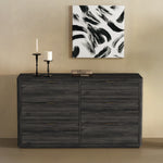 Evelyn 60" Dresser (6-Drawer) in Charcoal Gray
