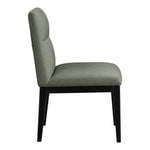 Adrian Vegan Leather Upholstered Dining Side Chair in Green