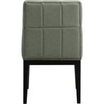 Adrian Vegan Leather Upholstered Dining Side Chair in Green