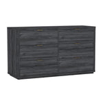 Evelyn 60" Dresser (6-Drawer) in Charcoal Gray