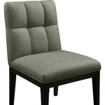 Adrian Vegan Leather Upholstered Dining Side Chair in Green