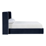 Kendall Velvet Upholstered King Bed in Navy