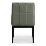 Adrian Vegan Leather Upholstered Dining Side Chair in Green