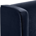 Kendall Velvet Upholstered King Bed in Navy