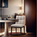 Adrian Vegan Leather Upholstered Dining Side Chair in Taupe