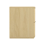 Clive 22" Nightstand (2-Drawer) in Natural and Gold
