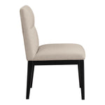 Adrian Vegan Leather Upholstered Dining Side Chair in Taupe
