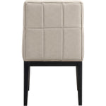 Adrian Vegan Leather Upholstered Dining Side Chair in Taupe