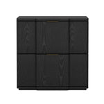 Clive 22" Nightstand (2-Drawer) in Black and Gold