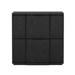Clive 22" Nightstand (2-Drawer) in Black and Gold