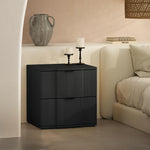 Clive 22" Nightstand (2-Drawer) in Black and Gold