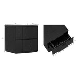 Clive 22" Nightstand (2-Drawer) in Black and Gold