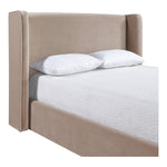 Kendall Velvet Upholstered King Bed in Taupe