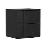Clive 22" Nightstand (2-Drawer) in Black and Gold