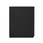 Clive 22" Nightstand (2-Drawer) in Black and Gold