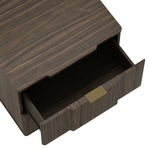 Clive 22" Nightstand (2-Drawer) in Walnut and Gold