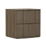 Clive 22" Nightstand (2-Drawer) in Walnut and Gold