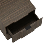 Clive 22" Nightstand (2-Drawer) in Walnut and Gold