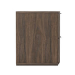 Clive 22" Nightstand (2-Drawer) in Walnut and Gold