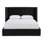 Kendall Velvet Upholstered Queen Bed in Black