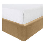 Kendall Velvet Upholstered Queen Bed in Camel