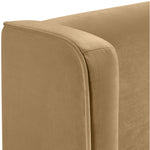 Kendall Velvet Upholstered Queen Bed in Camel