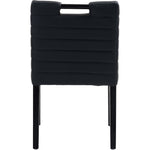 Aimee Vegan Leather Upholstered Dining Side Chair in Black
