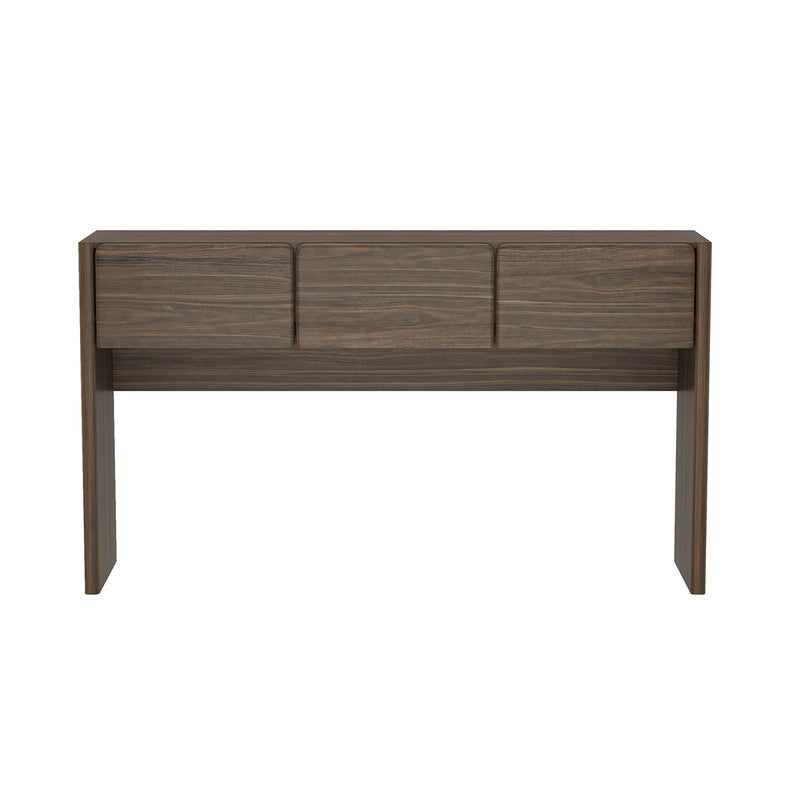 Linda Console Table (3-Drawer) in Walnut Brown