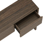 Linda Console Table (3-Drawer) in Walnut Brown