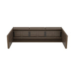 Linda Console Table (3-Drawer) in Walnut Brown
