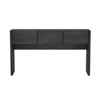 Linda Console Table (3-Drawer) in Charcoal Gray