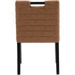 Aimee Vegan Leather Upholstered Dining Side Chair in Cognac