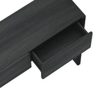 Linda Console Table (3-Drawer) in Charcoal Gray