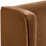 Kendall Velvet Upholstered Queen Bed in Saddle