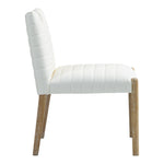 Aimee Vegan Leather Upholstered Dining Side Chair in Cream