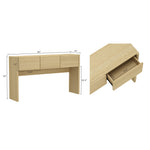 Linda Console Table (3-Drawer) in Natural Oak