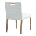 Aimee Vegan Leather Upholstered Dining Side Chair in Cream