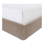 Kendall Velvet Upholstered Queen Bed in Taupe